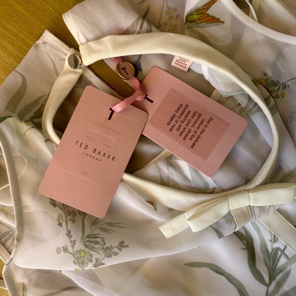 NWT Ted Baker Aleksa Fortune Embroidered Dress Size 3 (Large) - Picture 7 of 9